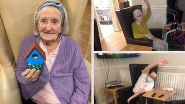 Bamber Bridge care home Residents show their creative side and get active